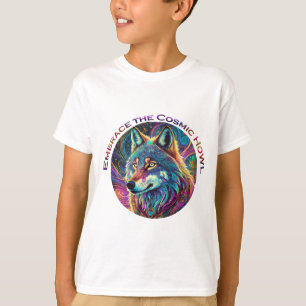 Embrace the Cosmic Howl Wolf T-Shirt