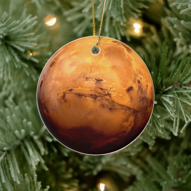 Embrace the Cosmos in Style: Mars Mystique Ceramic Tree Decoration (Tree)