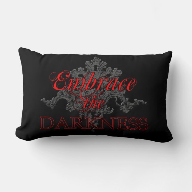 Embrace the Darkness Lumbar Cushion (Front)