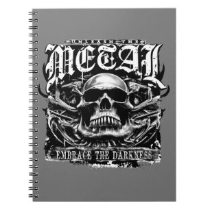 Embrace the darkness, unleash the metal notebook
