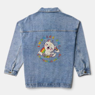 Embrace the existential dread denim jacket