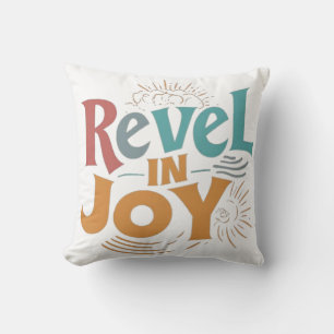 Embrace the Joy: Multicolored Celebration T-Shirt Cushion
