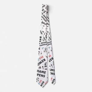 Embrace the Magic Inspirational Phrase Pattern Tie