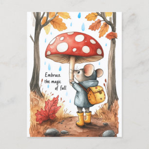 Embrace the magic of Fall / Autumn Postcard