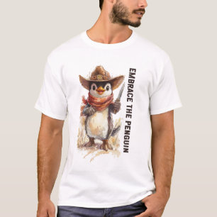 Embrace The Penguin Funny Meme Tshirt Humor