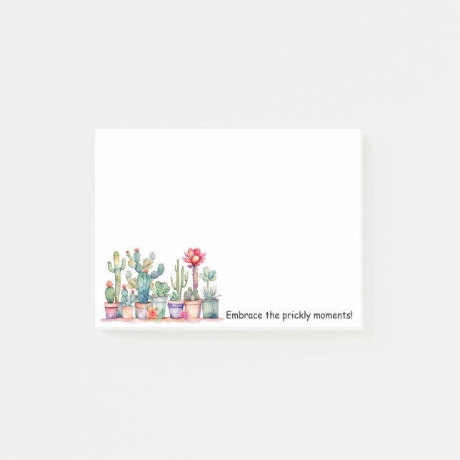 Embrace The Prickly Moments Post-it Notes (Front)
