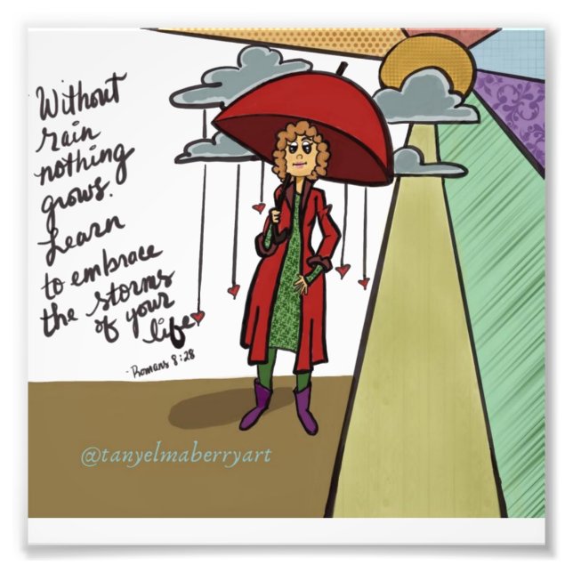 Embrace the Rain  Photo Print (Front)