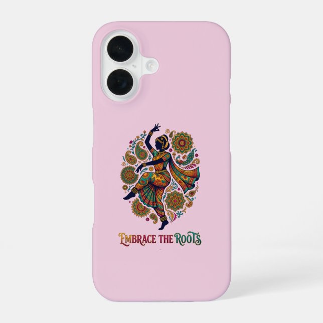 Embrace the Roots Dance iPhone 16 Case (Back)