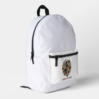 Embrace the Roots Dance Printed Backpack