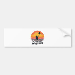Embrace the Spectrum Autism Awareness  Bumper Sticker