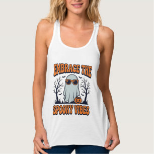 Embrace the Spooky Vibes Ghost Halloween Shirt_1 Singlet