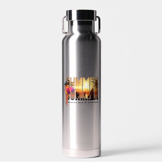 Embrace the Summer | Thor Copper Vacuum Insulated  Water Bottle (Front)