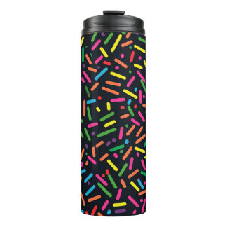Embrace the Sweetness with Our Doughnut Sprinkles  Thermal Tumbler