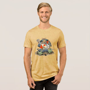 Embrace the Warrior Spirit - Samurai Retro Art  Tri-Blend Shirt