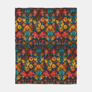 Embrace Tranquillity The Cosy Waves Pattern Blanke Fleece Blanket