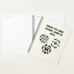 Embrace Unique Brilliance Change World Impact Planner