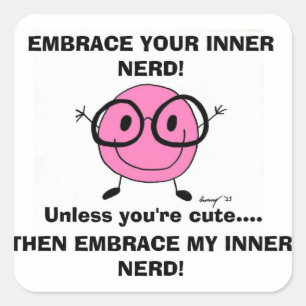 EMBRACE YOUR INNER NERD Stickers - Set of 20