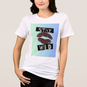 Embrace Your Untamed Spirit - Stay Wild Tri-Blend Shirt