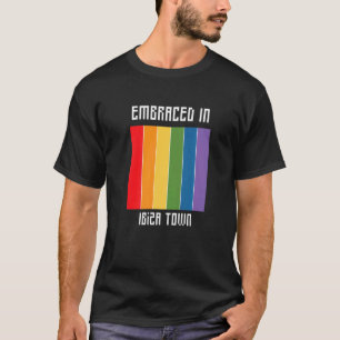 Embraced In Ibiza Town Lgbtq+ T-Shirt