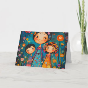 Embracing a Mother's Love" Greeting Card