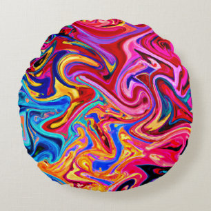 Embracing Abstraction for Visual Impact Round Cushion