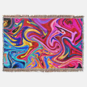 Embracing Abstraction for Visual Impact Throw Blanket