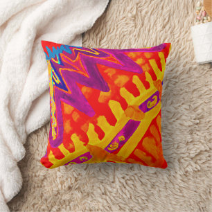 Embracing Colourful Pattern Design Cushion