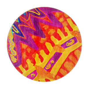 Embracing Colourful Pattern Design Cutting Board