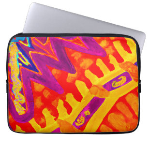 Embracing Colourful Pattern Design Laptop Sleeve