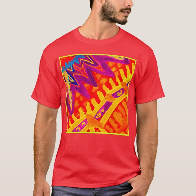 Embracing Colourful Pattern Design T-Shirt (Front)