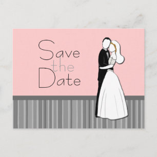 Embracing Couple Save the Date Postcard