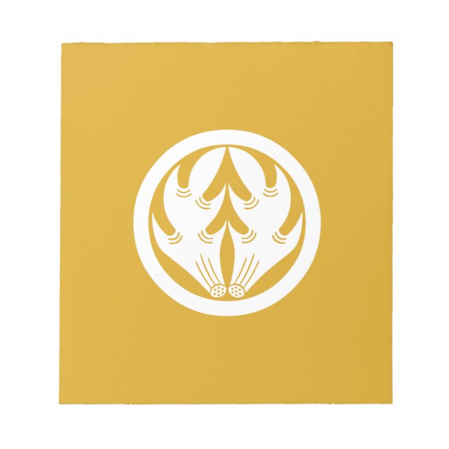Embracing Deer horns in circle"" Notepad (Front)