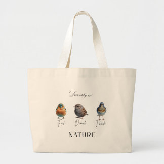 Embracing Diversity: Celebrate Nature's Harmony Large Tote Bag