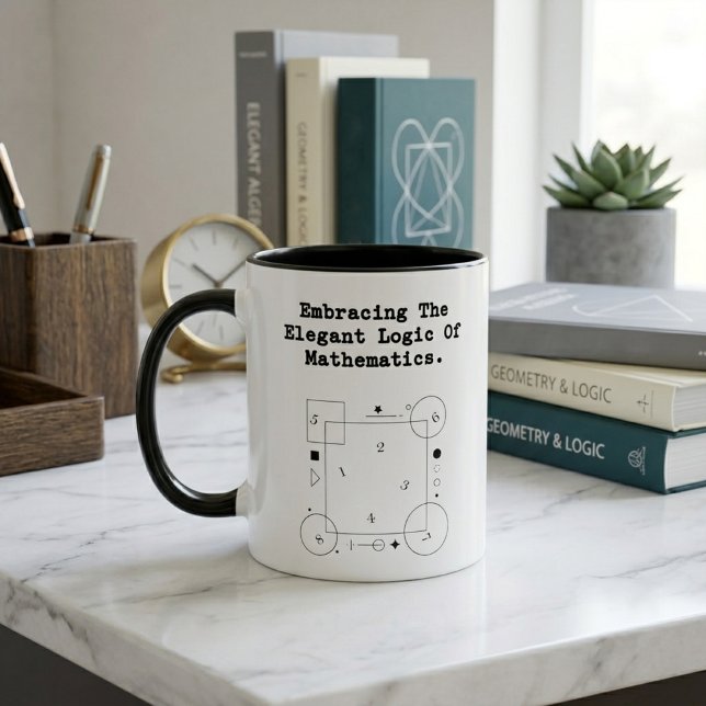 Embracing Elegant Math Logic | Beauty of Numbers Mug (Creator Uploaded)