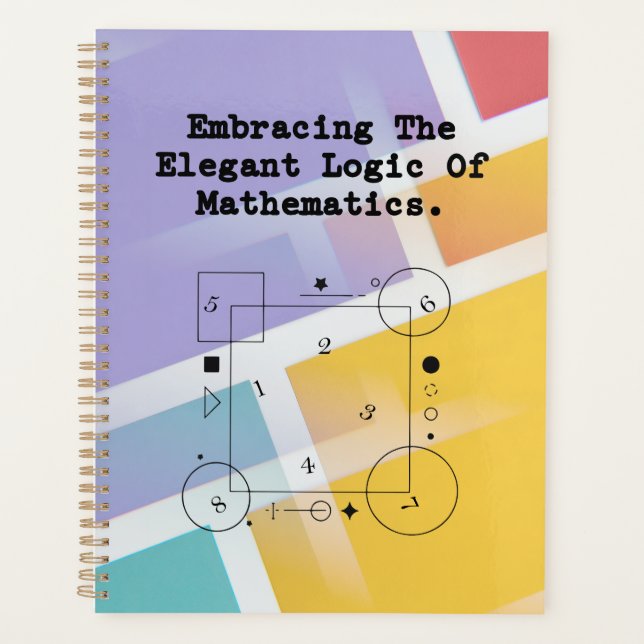 Embracing Elegant Math Logic | Beauty of Numbers Planner (Front)