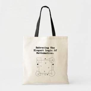 Embracing Elegant Math Logic   Beauty of Numbers Tote Bag