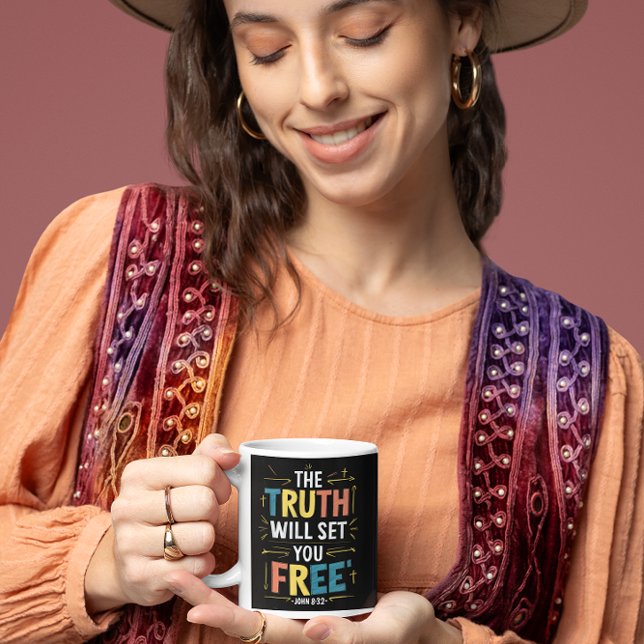 Embracing Freedom: The Truth Will Set You Free Coffee Mug (Creator Uploaded)