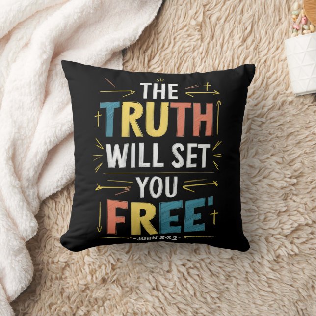 Embracing Freedom: The Truth Will Set You Free Cushion (Blanket)