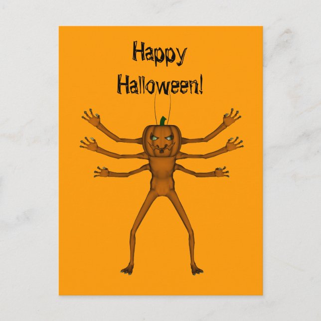 Embracing Halloween Critter Postcard (Front)
