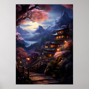 Embracing Japanese Culture Art Painting Poster