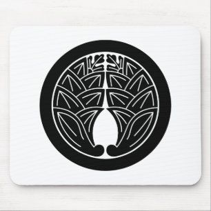 Embracing japanese gingers in circle mouse pad