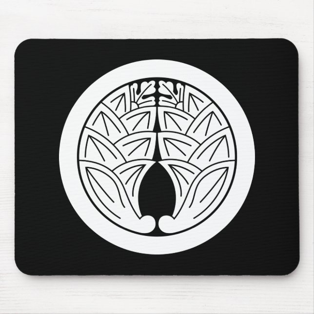 Embracing japanese gingers in circle mouse pad (Front)
