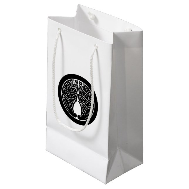 Embracing japanese gingers in circle small gift bag (Front Angled)