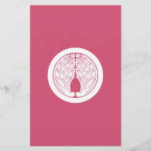 Embracing japanese gingers in circle stationery