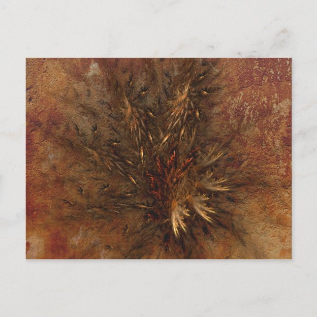 Embracing Nature Fractal Postcard (Front)