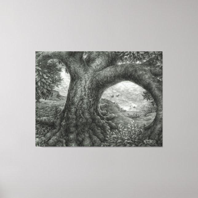 Embracing Risk Tree Canvas Print (Front)