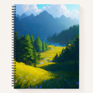Embracing the Beauty of the Green Valley Notebook