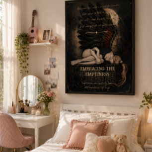 Embracing the Emptiness Dark Romantic Gothic   Poster