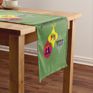 Embracing True Spirit of Christmas Short Table Runner