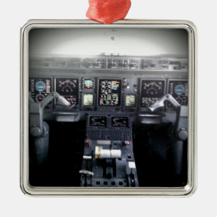 Embraer 145 Flight Deck Metal Tree Decoration